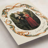 "Winter Ribbon" - Holiday Cards in Cinnamon by Elly - Detail