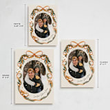 "Winter Ribbon" - Holiday Cards in Cinnamon by Elly - Formats Available