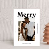 "Merry Color Overlay" - Holiday Cards in Snowflake by Chryssi Tsoupanarias - Front