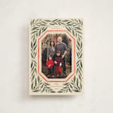 "Botanical Scallop Frame" - Holiday Cards in Wintergreen by Kristen Magee - Front