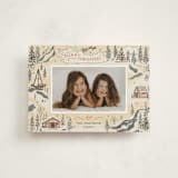 "Snow and Ivory Winter Scene" - Holiday Cards in Eggnog by Becky Nimoy - Front