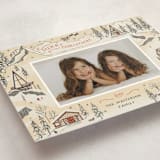 "Snow and Ivory Winter Scene" - Holiday Cards in Eggnog by Becky Nimoy - Detail