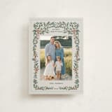 "Merriest Botanicals" - Holiday Cards in Snowberry by Angel Walker - Front