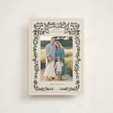 "Merriest Botanicals" - Holiday Cards in Champagne by Angel Walker - Front