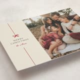 "Bow" - Holiday Cards in Poinsettia by Pixel and Hank - Detail