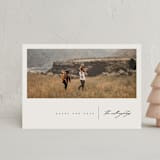 "Panoramic" - Holiday Cards in Charcoal by Leah Bisch - Front