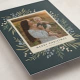 "Holly + Olive" - Holiday Cards in Juniper by Wildfield Paper Co - Detail