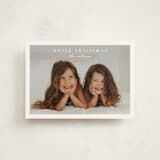 "Simplest border" - Holiday Cards in Snow by Stacey Meacham - Front