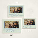 "cotillion" - Holiday Cards in Mint by Megan Davis - Formats Available