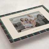 "Plaid Peace" - Holiday Cards in Wreath by Makewells - Detail