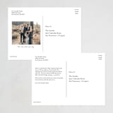 "Modern Script" - Holiday Cards in Taupe by Katy Shen - Back of Card Options