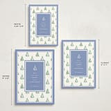 "Little Trees" - Holiday Cards in Provincial Blue by Corinne Malesic - Formats Available