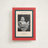 "Classic Wrap" - Holiday Cards in Candied Apple by Annie Clark - Front