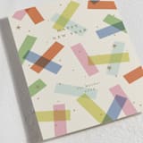"confetti strips" - Holiday Cards in Candy by Ellen Schlegelmilch - Detail