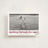 "Dashing Holiday" - Holiday Cards in Sugar Plum by Louise Kay - Front