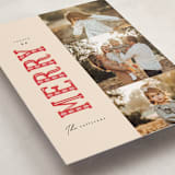 "Merry Trio" - Holiday Cards in Poinsettia by Julie Murray - Detail