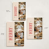 "Merry Trio" - Holiday Cards in Poinsettia by Julie Murray - Formats Available