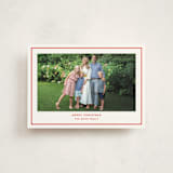 "Bowery" - Holiday Cards in Candy Cane by Megan Davis - Front