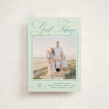 "Julep" - Holiday Cards in Mint by Megan Davis - Front