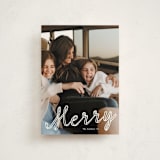 "a merry ribbon" - Holiday Cards in Snow by Lori Wemple - Front
