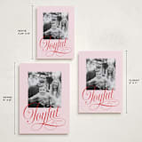 "Joyful Beauty" - Holiday Cards in Blush by Stacey Day - Formats Available