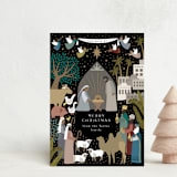 "God With Us Nativity" - Holiday Cards in Midnight by Alethea and Ruth - Front
