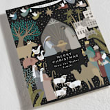 "God With Us Nativity" - Holiday Cards in Midnight by Alethea and Ruth - Detail