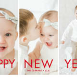 "More the Merrier" - Holiday Cards in Berry by chica design - Detail