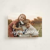 "Unleashed" - Holiday Cards in Snow by Annie Holmquist - Front