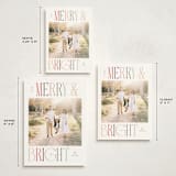 "Merry and Bright" - Holiday Cards in Snow by Pixel and Hank - Formats Available