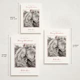 "Love Bow" - Holiday Cards in Berry by Kelly Schmidt - Formats Available
