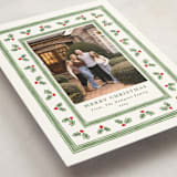 "Holly Berry Frame" - Holiday Cards in Snow by Lauren Jopling - Detail