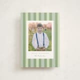 "Christmas stripe" - Holiday Cards in Sage by Sara Hicks Malone - Front