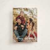 "Winter Greetings" - Holiday Cards in Snow by Ashley Iwafuchi - Front