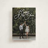 "Merry Monoline" - Holiday Cards in Snowfall by Melanie Kosuge - Front