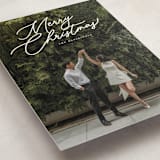 "Merry Monoline" - Holiday Cards in Snowfall by Melanie Kosuge - Detail