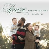 "Let Heaven Sing" - Holiday Cards in Pine by Ashlee Townsend - Detail