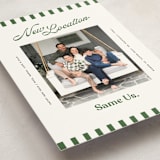 "New Location" - Holiday Cards in Spruce by Owl and Toad - Detail