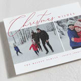 "Editorial chic" - Holiday Cards in Berry by Kelly Schmidt - Detail