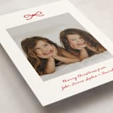 "Mini Bow" - Holiday Cards in Candied Apple by Kelly Watkins - Detail