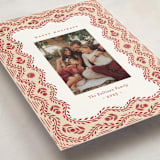 "Cottage Scallop" - Holiday Cards in Peppermint by Julie Murray - Detail