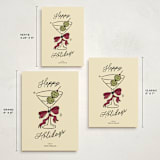 "Cin Cin!" - Holiday Cards in Holly Berry by Helena Vitto - Formats Available