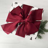 "2" Holiday Ribbon Collection - Cranberry" - Holiday Ribbons and Bows in red by Honey Silks Co