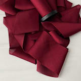 "2" Holiday Ribbon Collection - Cranberry" - Holiday Ribbons and Bows in red by Honey Silks Co