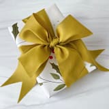 "Deep Golden Pear Holiday Ribbon - 2" x 15 Feet" - Holiday Ribbons and Bows in green by Honey Silks Co