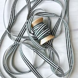 "Forest Green Stripe 3/8" x 15 feet Holiday Ribbon" - Holiday Ribbons and Bows in green by Honey Silks Co