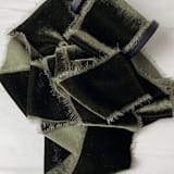 "2" Silk Velvet Ribbon - Deep Olive" - Holiday Ribbons and Bows in green by Honey Silks Co
