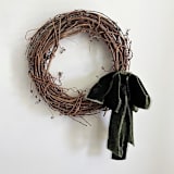 "2" Silk Velvet Ribbon - Deep Olive" - Holiday Ribbons and Bows in green by Honey Silks Co