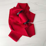 "2" Holiday Ribbon Collection - Winter Ruby" - Holiday Ribbons and Bows in red by Honey Silks Co