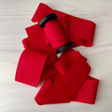 "Red 2" x 15 ft Holiday Ribbon" - Holiday Ribbons and Bows in red by Honey Silks Co